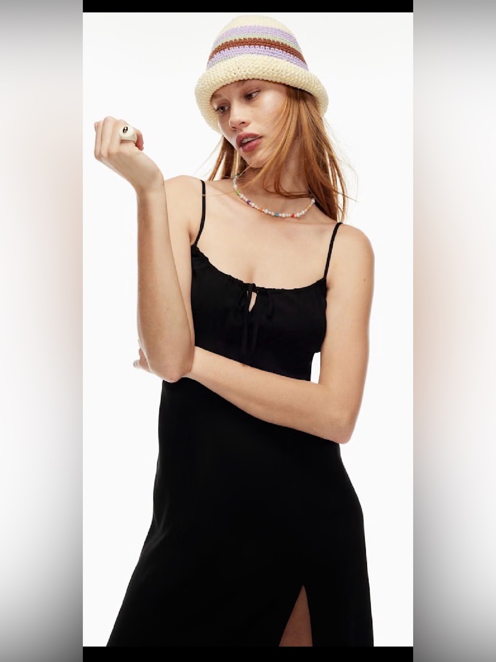 Women's Black Satin-Look Slip Dress with Adjustable Straps